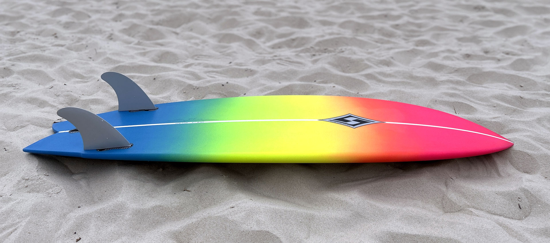 013-FISH-SILVER SURF SURFBOARDS twin fin